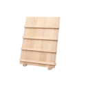 Soporte de madera para pendientes y fotografías 30 × 40,2 cm madera natural soporte para joyas y soporte para fotos para exhibir pendientes 1