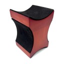 Soporte de mástil de guitarra de madera de doble altura para mantenimiento y reparación de guitarras. Soporte de mástil de instrumento de madera roja. 3