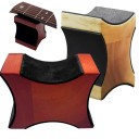 Soporte de mástil de guitarra de madera de doble altura para mantenimiento y reparación de guitarras. Soporte de mástil de instrumento de madera roja. 4