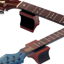 Soporte de mástil de guitarra de madera de doble altura para mantenimiento y reparación de guitarras. Soporte de mástil de instrumento de madera roja. 6