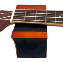 Soporte de mástil de guitarra de madera de doble altura para mantenimiento y reparación de guitarras. Soporte de mástil de instrumento de madera roja. 7