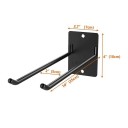 Soporte de pared de metal para herramientas de 25 cm Gancho simple Organizador para palas, rastrillos y escobas para el taller o garaje 3
