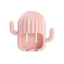 Soporte de pared para 2 cepillos de dientes Organizador de baño autoadhesivo en forma de cactus Soporte de plástico sin perforación 2