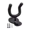 Soporte de pared para guitarra de metal en forma de U, gancho negro para colgar guitarra acústica y eléctrica, almacenamiento seguro de accesorios musicales. 1