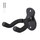 Soporte de pared para guitarra de metal en forma de U, gancho negro para colgar guitarra acústica y eléctrica, almacenamiento seguro de accesorios musicales. 2
