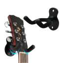Soporte de pared para guitarra de metal en forma de U, gancho negro para colgar guitarra acústica y eléctrica, almacenamiento seguro de accesorios musicales. 4