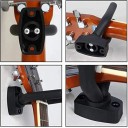 Soporte de pared para guitarra negro Gancho de metal acolchado para guitarra eléctrica y acústica, bajo, mandolina y banjo Accesorios musicales 2