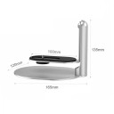 Soporte de proyector de metal para pared 165 x 120 x 135 mm Ángulo ajustable 360° Tornillo universal de 1/4" Soporte de aluminio hasta 3 kg 4