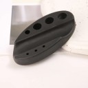 Soporte de silicona para pigmentos ovalado 10,6 × 6,1 × 2,4 cm Soporte para tarros y herramienta para maquillaje 6