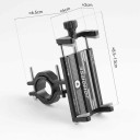 Soporte de teléfono de aluminio para bicicleta con 4 garras Para teléfonos de 58–88 mm Manillares de 22,2–31,8 mm Giratorio 360° Para MTB 7