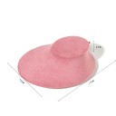 Soporte de terciopelo para collar 17 × 6 cm soporte de joyas de escote rosa soporte de exhibición para cadenas 2