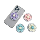 Soporte magnético en forma de flor para iPhone 5,8 x 5,8 cm Soporte de plástico con imán Soporte decorativo estiloso para móvil en mesa y coche 3