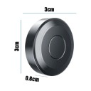 Soporte magnético para el cinturón de seguridad del coche clip estabilizador aproximadamente 3 × 3 × 0,8 cm limitador universal de cinturón accesorio de interior 4