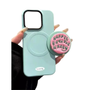 Soporte magnético para teléfono con letras en inglés Soporte decorativo de plástico para iPhone 17 Soporte magnético estiloso 2