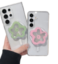 Soporte magnético para teléfono para iPhone Soporte de flores de plástico con imán Soporte decorativo y estiloso para móvil en mesa y coche 2