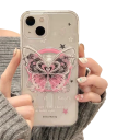 Soporte magnético para teléfono para iPhone Soporte de plástico con diseño de mariposa Soporte magnético elegante para escritorio 2