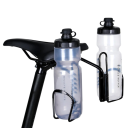 Soporte metálico para 2 botellas 12 x 14 x 11 cm Soporte para bicicleta debajo del sillín Soporte para botellas de aluminio Fijación firme Construcción duradera Equipamiento deportivo 2