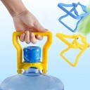 Soporte para barriles de agua con mango ergonómico 12,5 × 14 × 5,5 cm soporte de plástico azul para transportar grandes botellas de agua 8