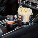 Soporte para bebidas de coche Adaptador multifuncional ajustable Soporte negro para vasos Botellas y objetos pequeños 3