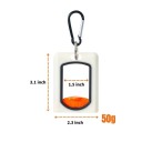 Soporte para cintas de sujeción con mosquetón Organizador de plástico con palanca para dosificación Soporte luminoso 7.8 x 5.8 x 3.9 cm 2