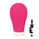 Soporte para pelucas con soporte para mesa, circunferencia de cabeza 55,88 cm Tela de alta calidad para salones de belleza y uso doméstico 11