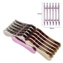 Soporte para pinceles de uñas 7,7 x 5 x 2,1 cm 5 compartimentos Soporte de plástico para pinceles y bolígrafos con impresión metálica 5