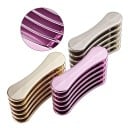 Soporte para pinceles de uñas 7,7 x 5 x 2,1 cm 5 compartimentos Soporte de plástico para pinceles y bolígrafos con impresión metálica 4