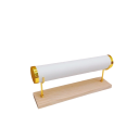 Soporte para pulseras y relojes con base de madera 29 × 12,5 × 7 cm soporte extraíble con almohadilla de terciopelo 1