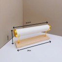 Soporte para pulseras y relojes con base de madera 29 × 12,5 × 7 cm soporte extraíble con almohadilla de terciopelo 3