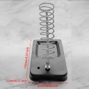Soporte para soldador con espiral y bandeja para esponja de limpieza Soporte estable para un almacenamiento seguro del soldador 3