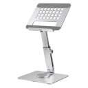 Soporte para tablet giratorio a 360° Aleación de aluminio Soporte estable y ajustable para tablet Soporte universal ajustable 2