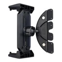 Soporte para tablet y teléfono en el coche para la ranura del CD Universal Mandíbulas extensibles Juntas esféricas Tornillo de ajuste Negro 3
