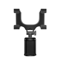 Soporte para teléfono de coche para espejo retrovisor giratorio de 360° Plástico ABS Operación con una sola mano Para teléfonos de 4 a 7 pulgadas 2