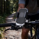 Soporte para teléfono en el manillar de moto y bicicleta con cierre rápido Rotación 360° Juntas esféricas Para teléfonos de 4,7–7,1 pulgadas Plástico 4