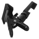 Soporte para teléfono móvil con clavijero de guitarra Soporte de clip para grabación de vídeo y lectura de acordes Soporte universal negro 5
