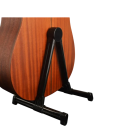 Soporte plegable para guitarra, de metal negro, con forma de A, para guitarra acústica y eléctrica, soporte estable para instrumentos musicales. 3