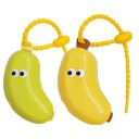 Soporte portátil para cepillo de dientes 9x4 cm Funda de viaje protectora Funda de plástico en forma de plátano para cepillo de dientes 1