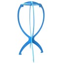 Soporte portátil plegable para pelucas 33,5 x 17,3 x 17,3 cm Ajustable, de plástico, resistente para uso doméstico y en salón 6