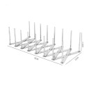 Soporte retráctil ajustable para utensilios y tapas 9 x 13 x 7.2 cm soporte de acero inoxidable para platos y utensilios de cocina 3