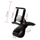 Soporte universal para salpicadero de coche con clip fijo para GPS y teléfono móvil, agarre estable, ángulo ajustable, soporte antideslizante. 5