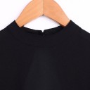 Sort dame-T-shirt med synlig ryg 4