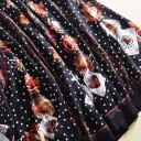 Sort maxikjole med broderi 3