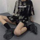 Sort oversized T-shirt til kvinder 4