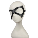Sort PU læder øjenmaske til maskerade Cosplay elegant halvmaske til øjne Karnevalsmaske til fest Stilfuldt kostume tilbehør 3