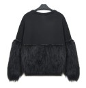 Sort sweatshirt med frynser til kvinder 3