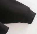 Sort sweatshirt med rhinsten til kvinder 3