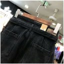 Sorte damejeans med bælte 4