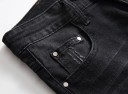 Sorte denimshorts til mænd 4