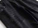 Sorte denimshorts til mænd 7