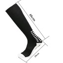 Șosete de fotbal antiderapante unisex, sport, elastice, respirabile, până la genunchi 2